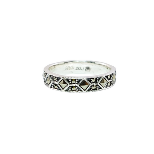 JSAJ MARCASITE BAND RING