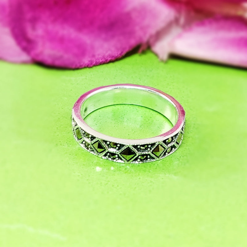 JSAJ MARCASITE BAND RING