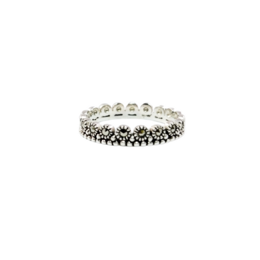 JSAJ MARCASITE BAND RING
