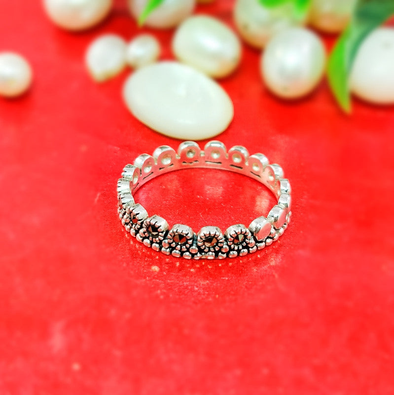 JSAJ MARCASITE BAND RING