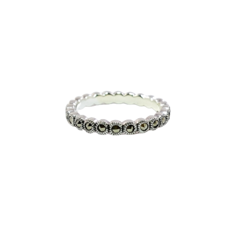 JSAJ MARCASITE BAND RING