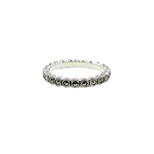 JSAJ MARCASITE BAND RING