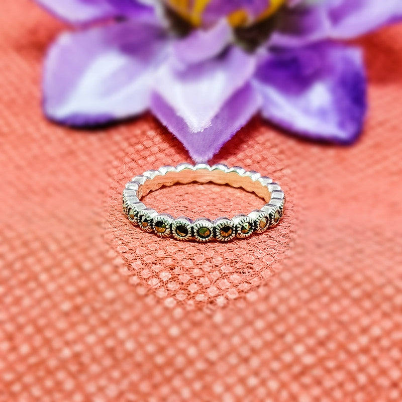 JSAJ MARCASITE BAND RING