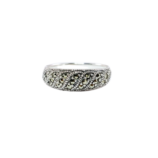 JSAJ MARCASITE BAND RING