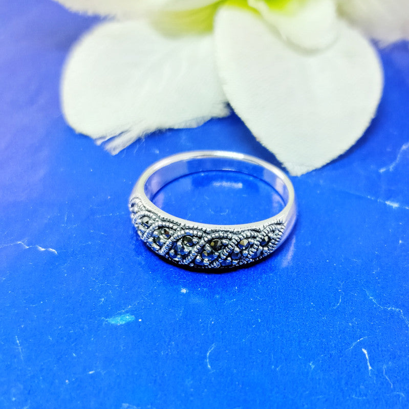 JSAJ MARCASITE BAND RING