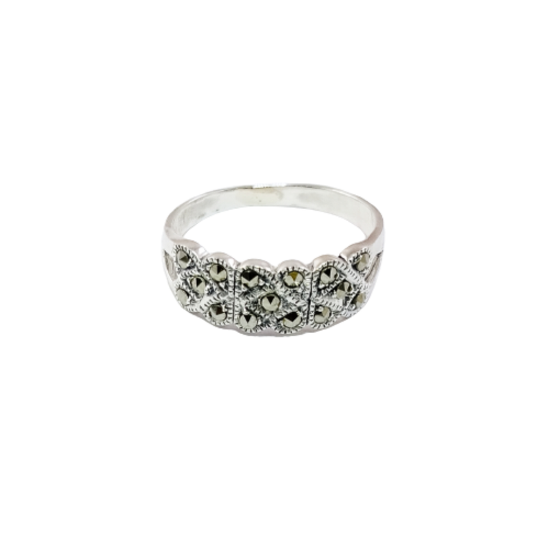 JSAJ MARCASITE BAND RING