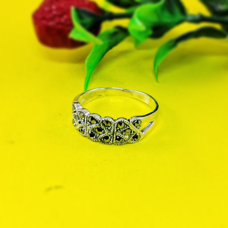 JSAJ MARCASITE BAND RING
