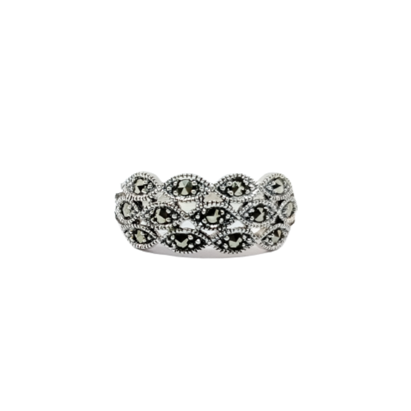 JSAJ MARCASITE BAND RING