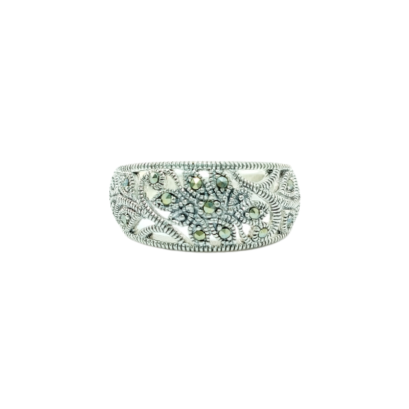 JSAJ MARCASITE BAND RING