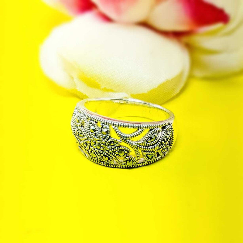 JSAJ MARCASITE BAND RING