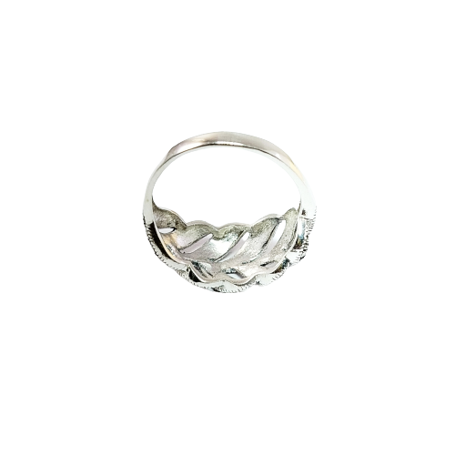 JSAJ MARCASITE LEAF BAND RING