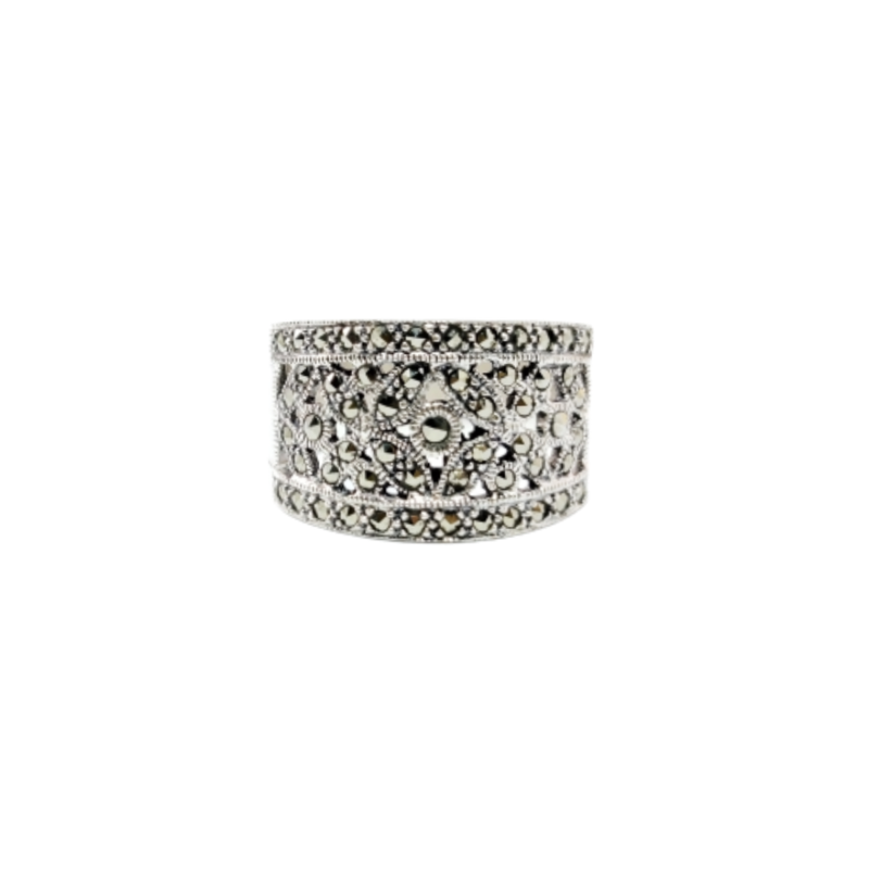 JSAJ MARCASITE BAND RING