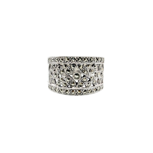 JSAJ MARCASITE BAND RING