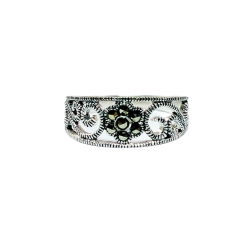 JSAJ MARCASITE BAND RING