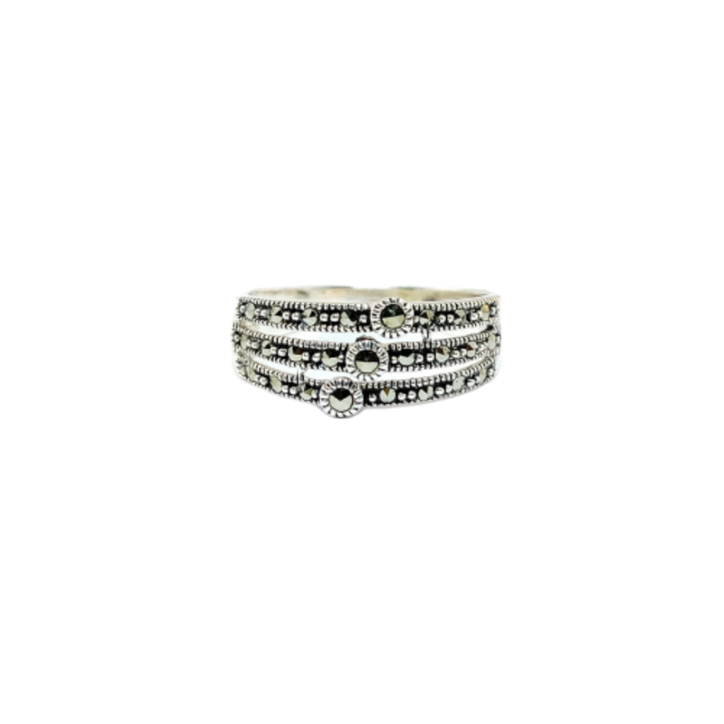 JSAJ MARCASITE BAND RING