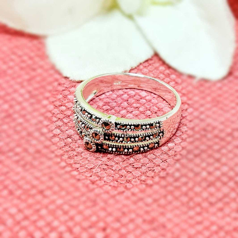 JSAJ MARCASITE BAND RING