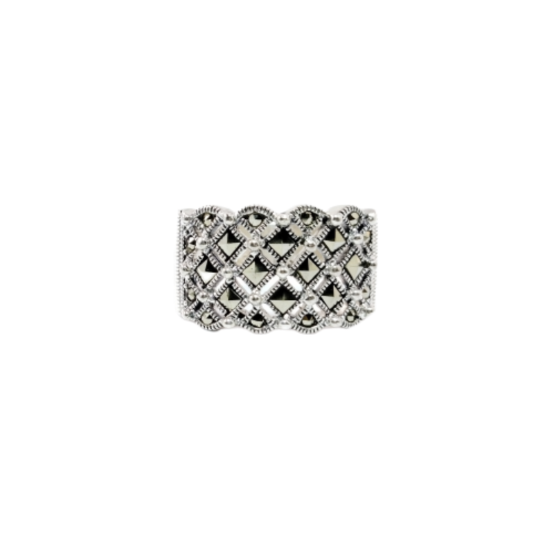 JSAJ MARCASITE BAND RING