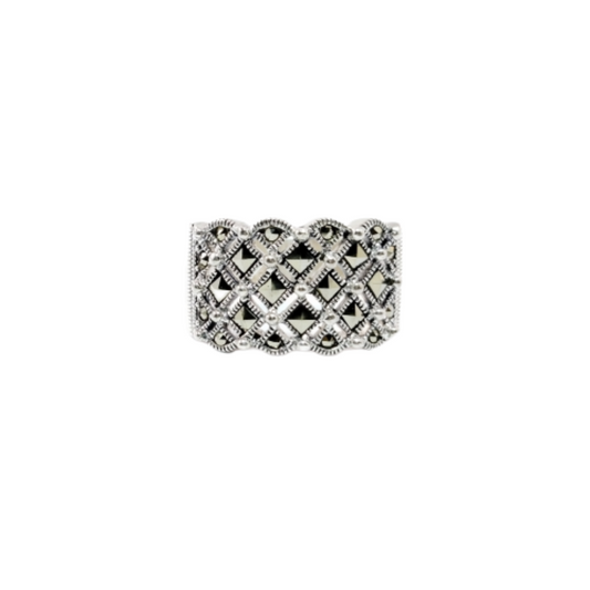 JSAJ MARCASITE BAND RING