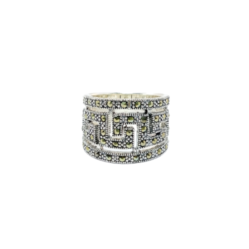 JSAJ MARCASITE BAND RING