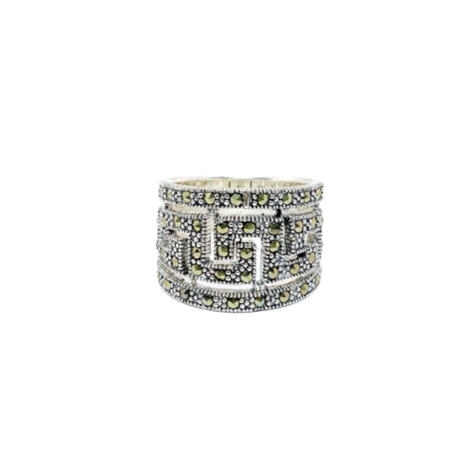 JSAJ MARCASITE BAND RING