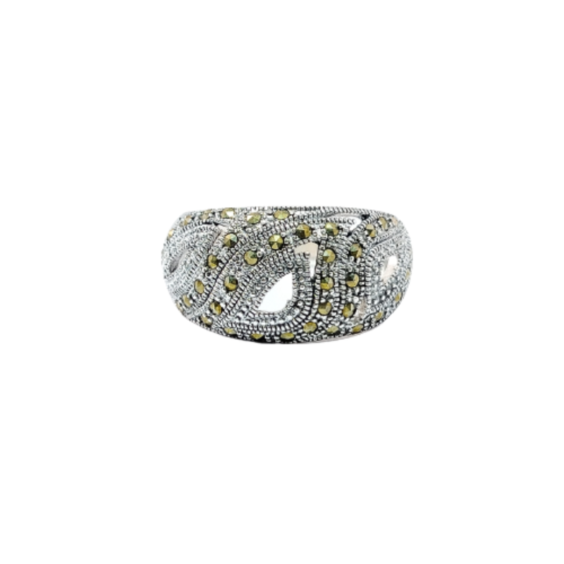 JSAJ MARCASITE BAND RING