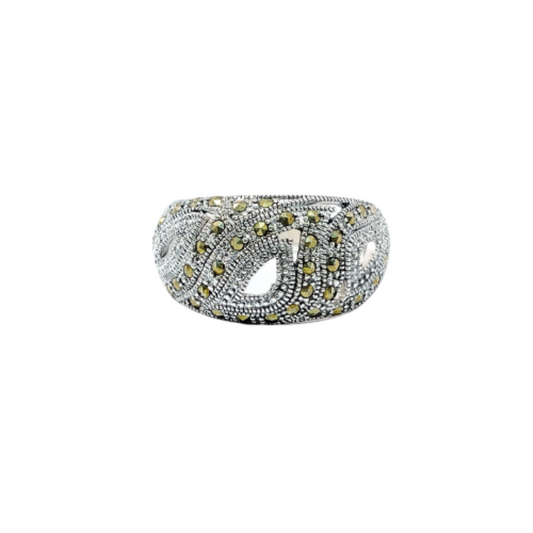 JSAJ MARCASITE BAND RING
