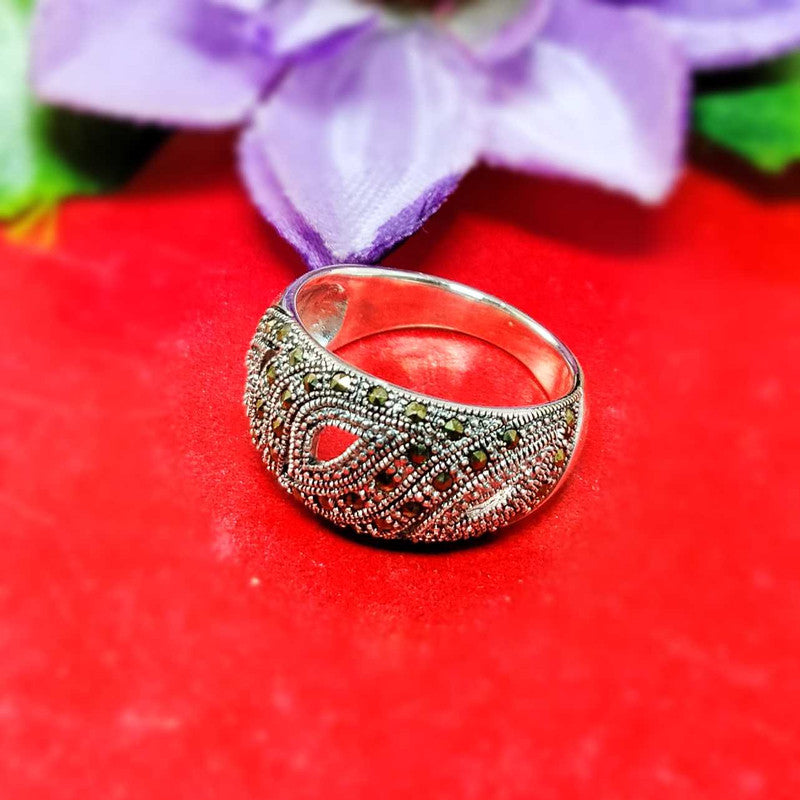 JSAJ MARCASITE BAND RING