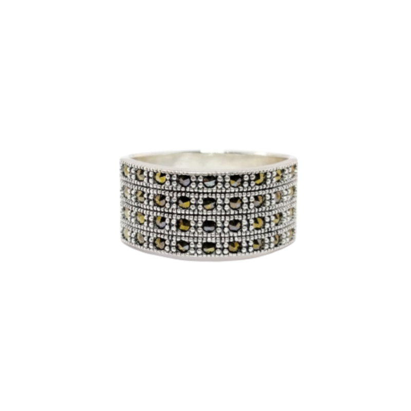 JSAJ MARCASITE BAND RING