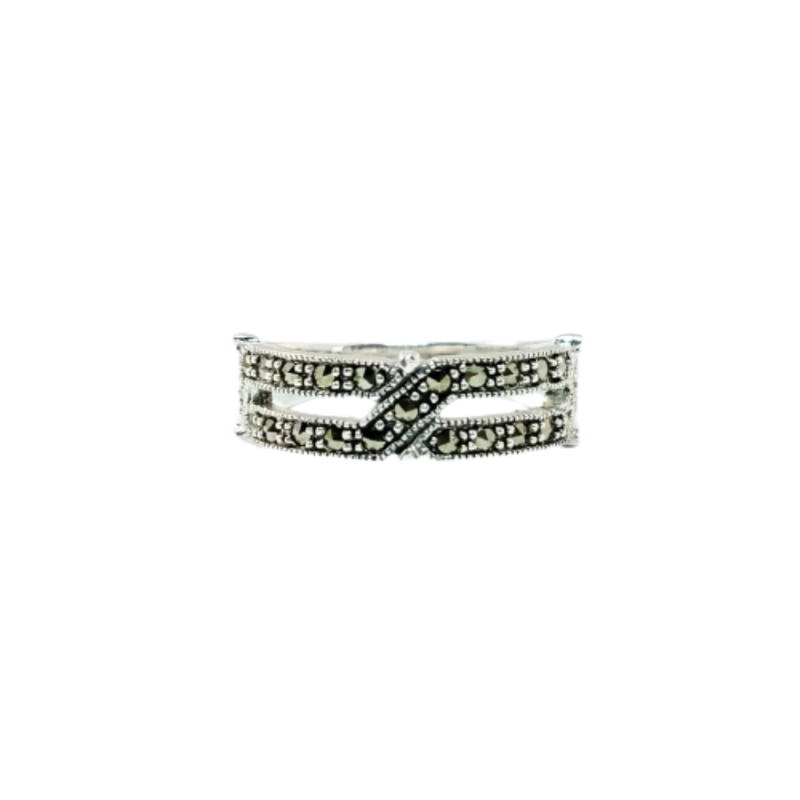 JSAJ MARCASITE BAND RING