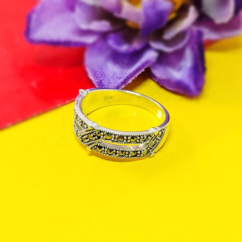 JSAJ MARCASITE BAND RING
