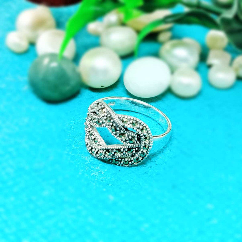 JSAJ MARCASITE BAND RING