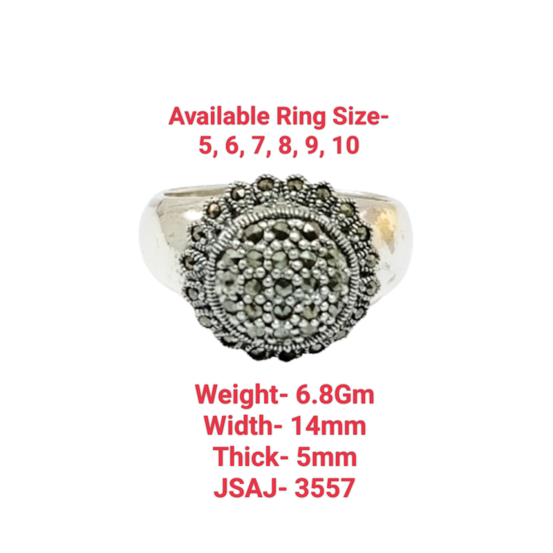 JSAJ MARCASITE BAND RING