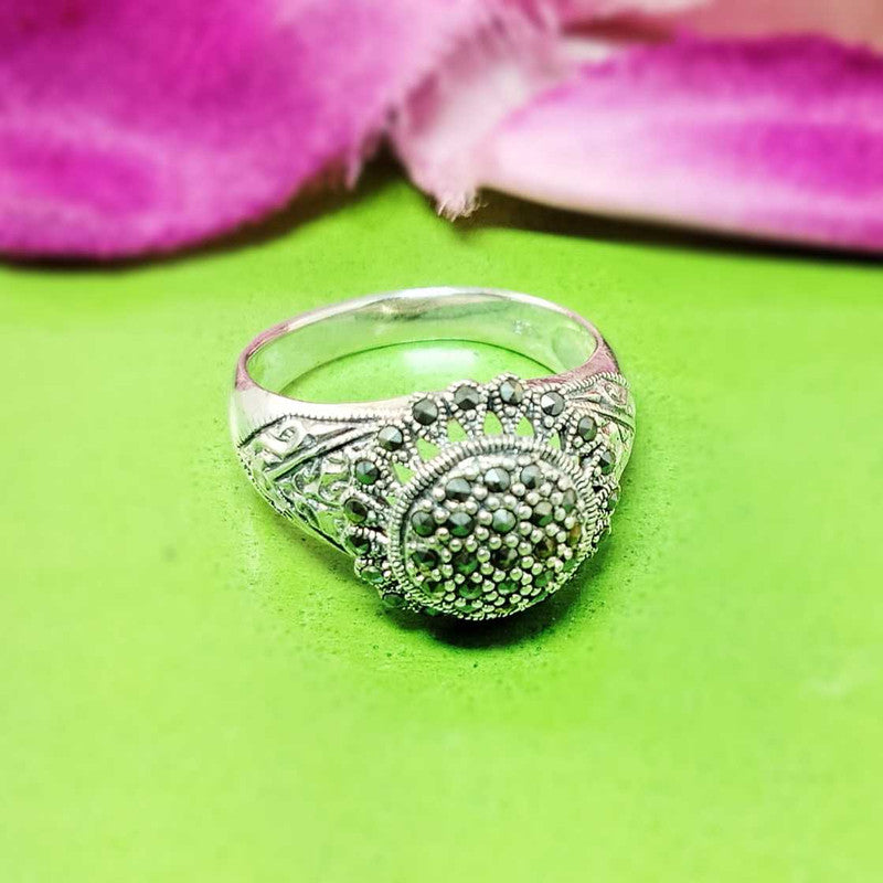 JSAJ MARCASITE BAND RING