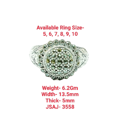 JSAJ MARCASITE BAND RING