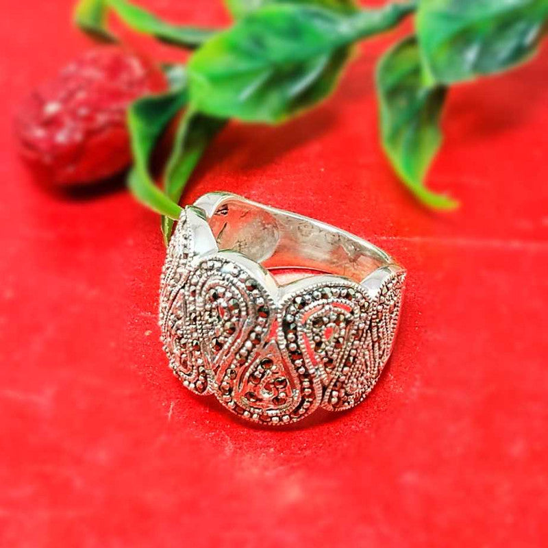 JSAJ MARCASITE BAND RING