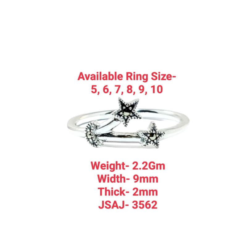 JSAJ MARCASITE RING STAR