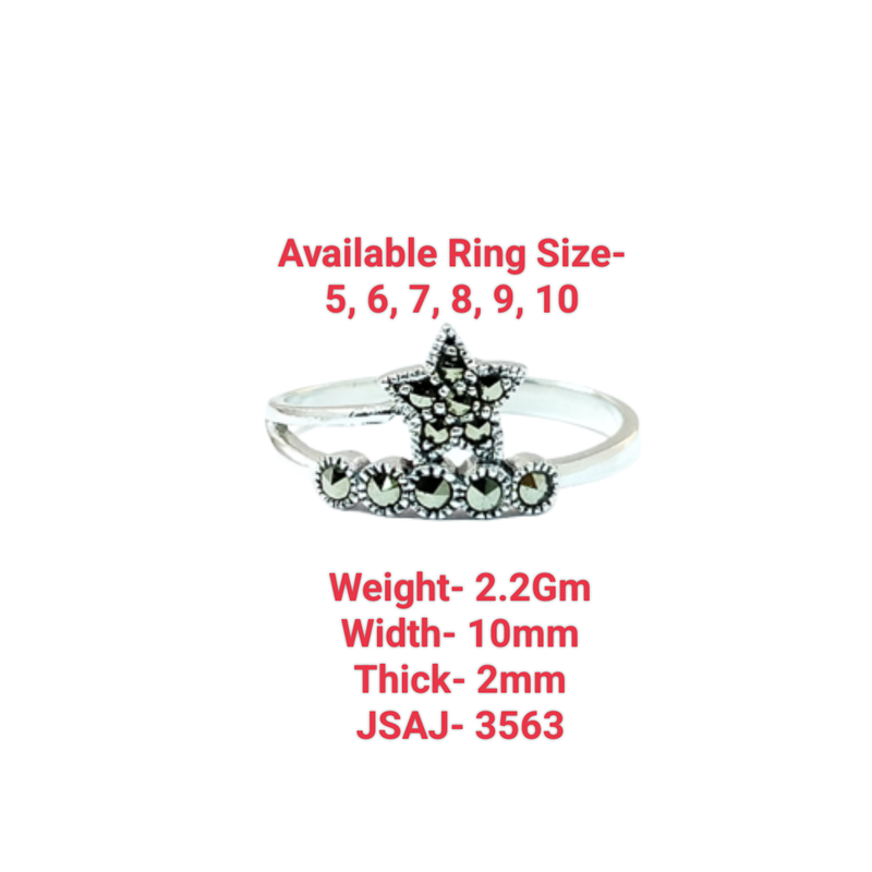 JSAJ MARCASITE RING STAR
