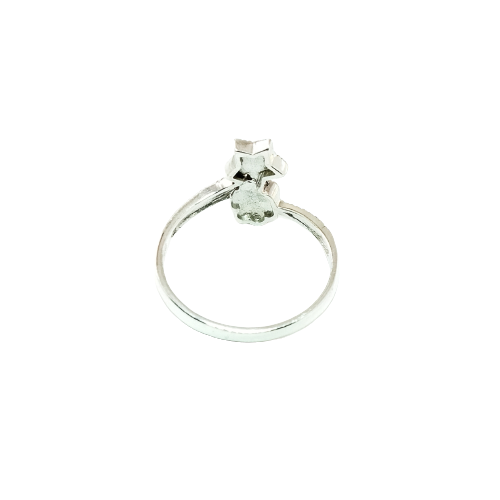 JSAJ MARCASITE FLOWER RING