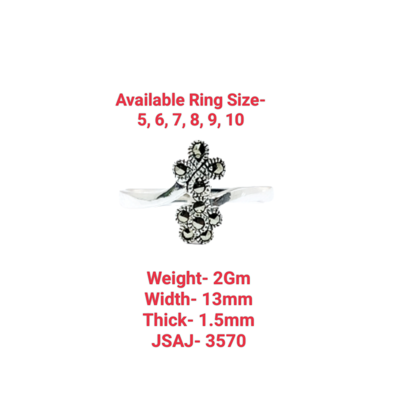 JSAJ MARCASITE RING