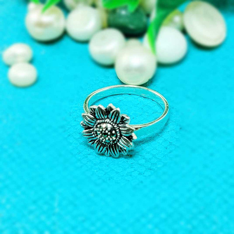 JSAJ MARCASITE SUNFLOWER RING