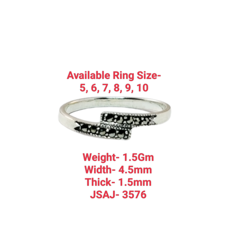 JSAJ MARCASITE BAND RING