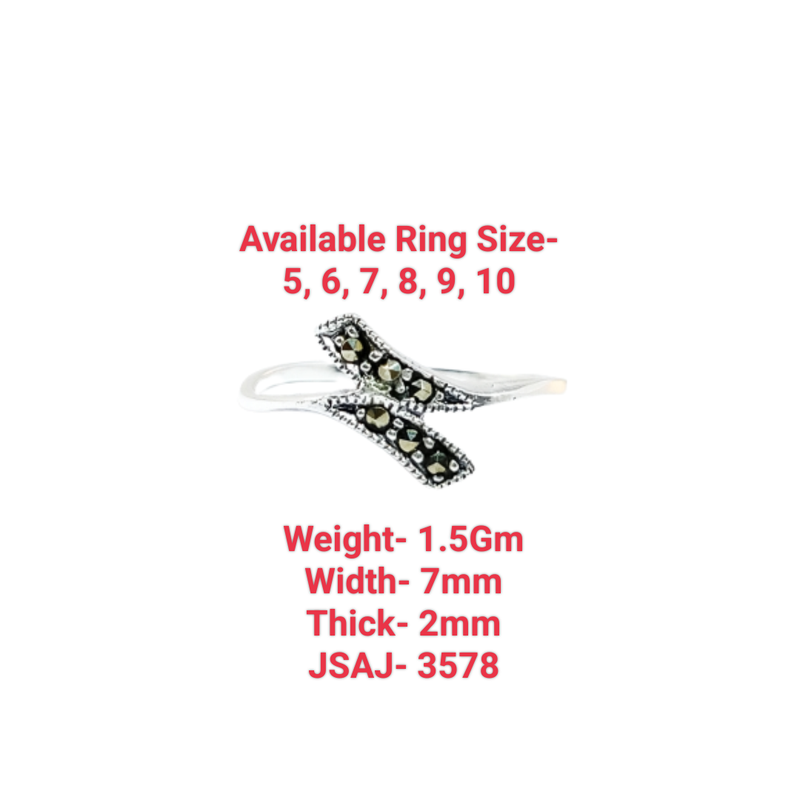 JSAJ MARCASITE BAND RING