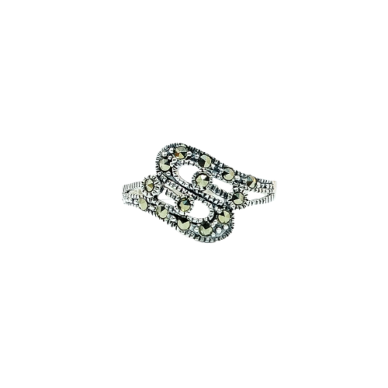 JSAJ MARCASITE BAND RING