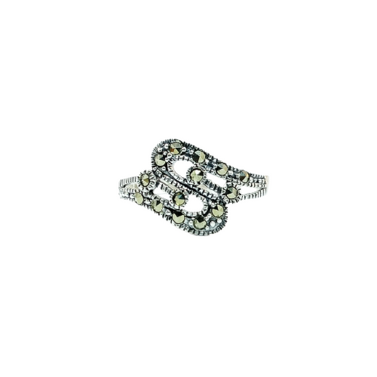 JSAJ MARCASITE BAND RING