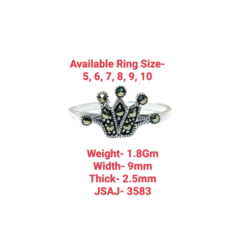JSAJ MARCASITE BAND RING