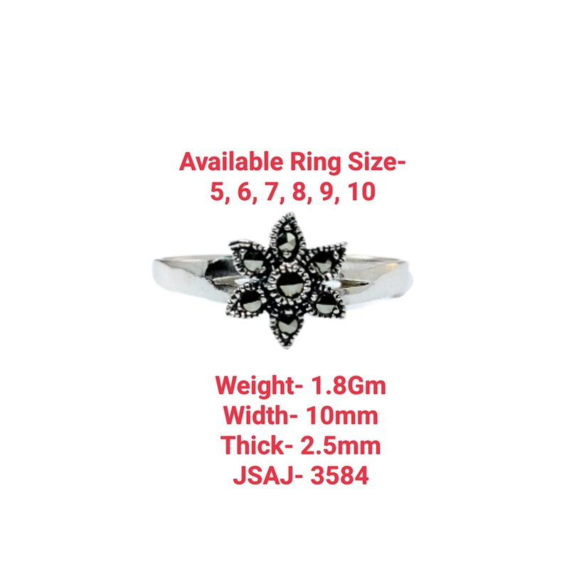 JSAJ MARCASITE BAND RING