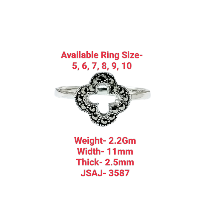JSAJ MARCASITE BAND RING