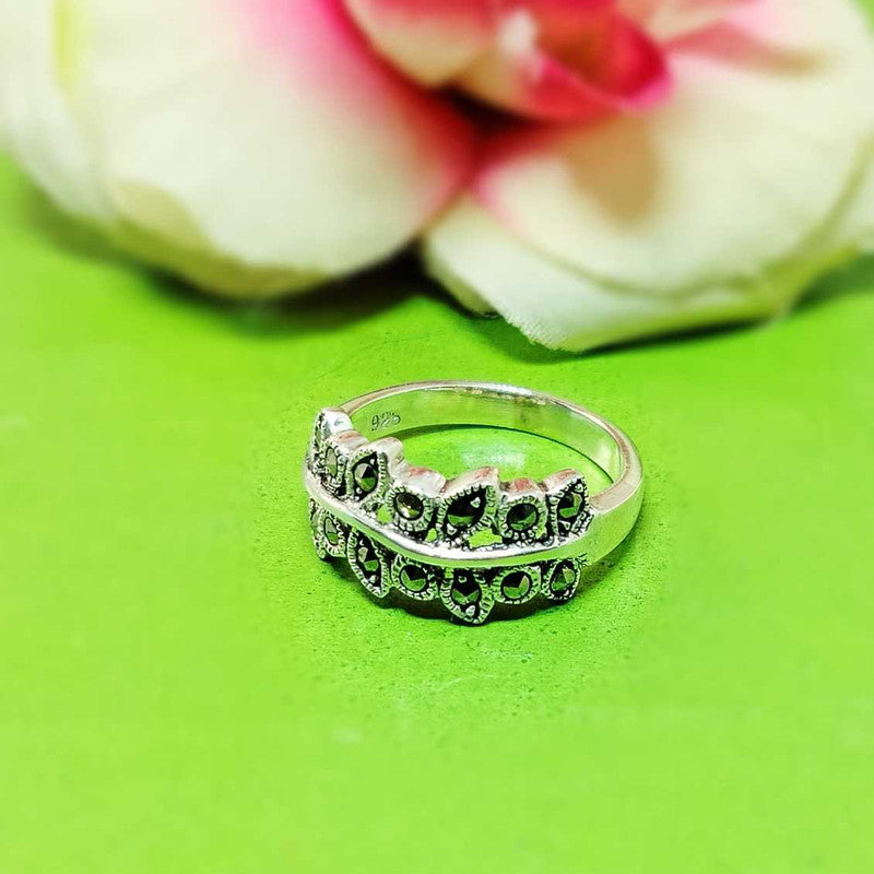 JSAJ MARCASITE BAND RING