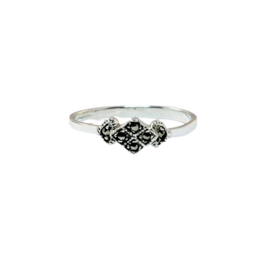 JSAJ MARCASITE RING SQUARE SHAPE