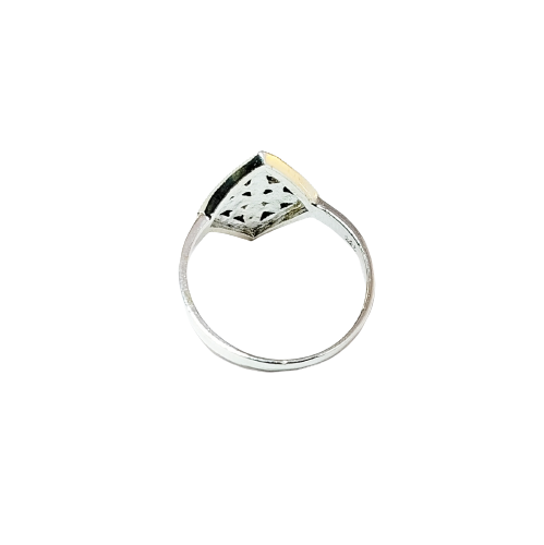 JSAJ MARCASITE RING RHOMBUS SHAPE